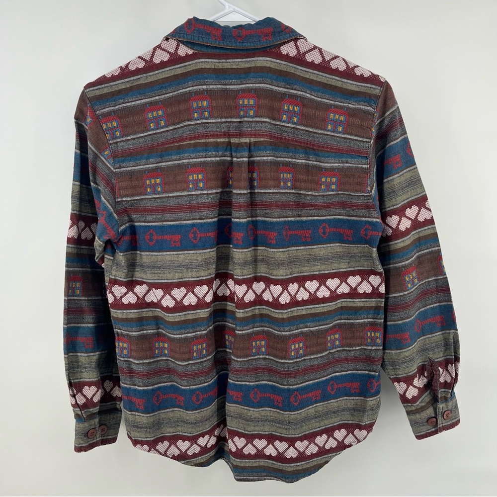 Vintage Cabin Creek Petite cottagecore Button Up Shirt Folk 90s Small - Picture 6 of 7